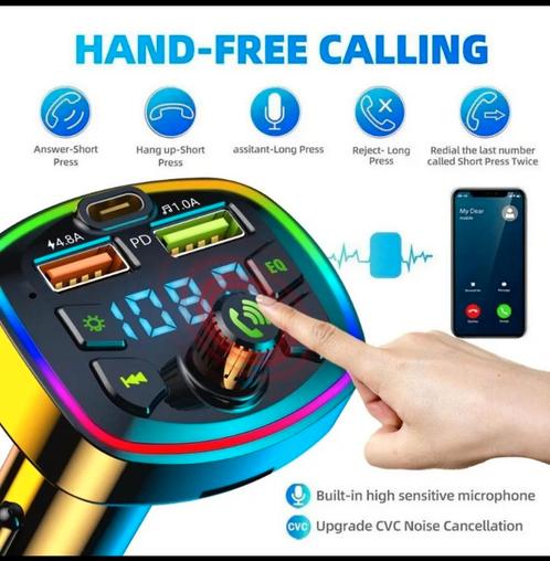 Auto Bluetooth 5.0 Fm Handsfree Bellen Telefoon Oplader Mp3
