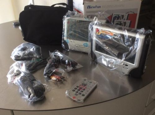 Auto DVD speler, 2 schermen, foto039s, MP3, niet gebruikt