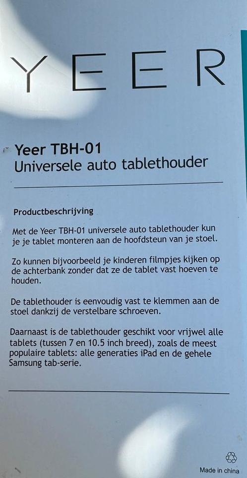 Auto tablethouder universeel