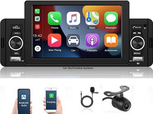 Autoradio - 1 DIN - Apple Carplay - Android Auto - Bluetooth