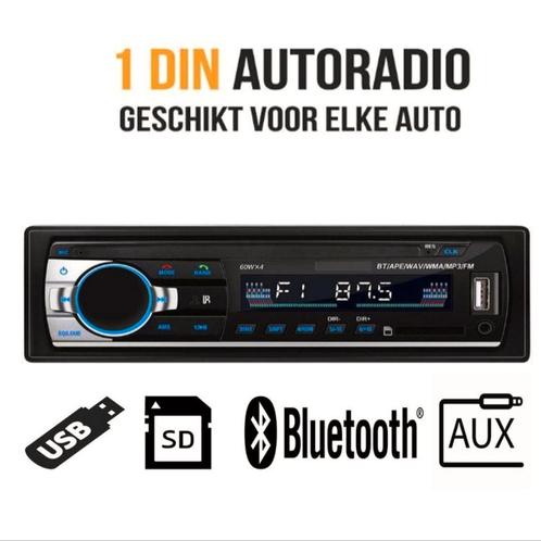 Autoradio 1 DIN met USB, AUX, FM en SD slot