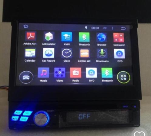 Autoradio 7inch 1din 4 manden oud
