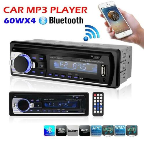 Autoradio Bluethooth USB AUX Stereo Speler MP3 MP4 Multimedi