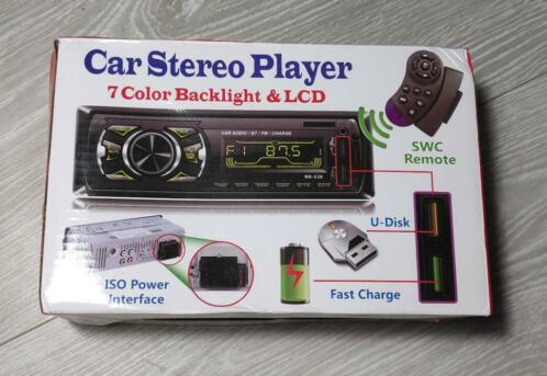 Autoradio - Bluetooth - Aux - Fast Charge - SD - USB - Afst