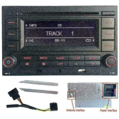 Autoradio Bluetooth CD SD MP3 USB VW Golf 4 Passat
