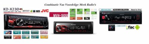 Autoradio - GRATIS INBOUWEN - PIONEERJVCKENWOODCALIBER