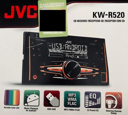 Autoradio JVC KW-R520 met CD,AUX,USB,variable kleuren 49