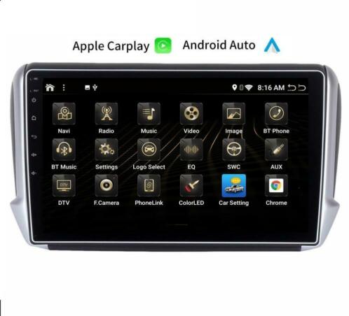 autoradio peugeot 208 2008 navigatie dvd carkit android 10