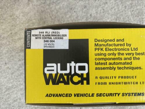 Autowatch auto alarm nieuw in doos. Geschikt voor cabrio
