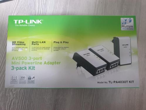 AV500 3-port Mini Powerline Adapter 3-pack Kit