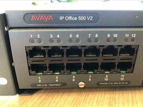 Avaya IP Office 500 V2 telefooncentrale met 10 toestellen ty