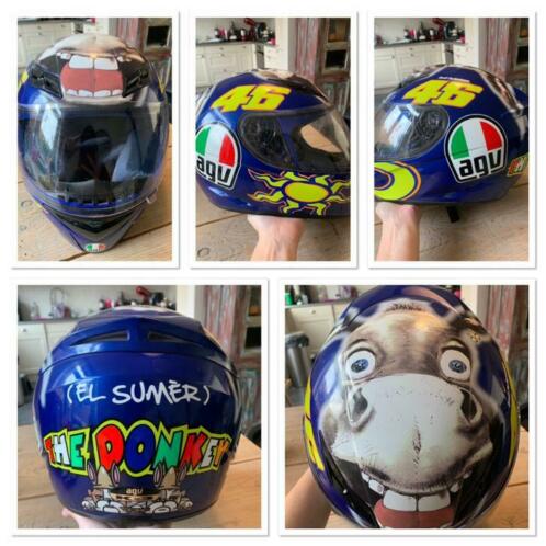 Avg k-3 sv donkey limited edition Rossi helm maat S