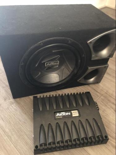 Axton subwoofer met verstereker set