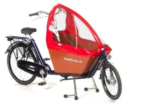 Azor Bakfiets tent kort rood (Bakfiets Accessoires)