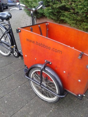 Babboe bakfiets met regentent en 5 versn.