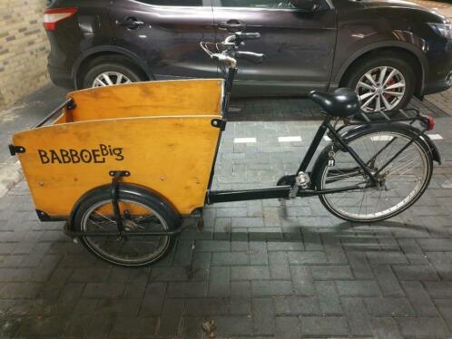 Babboe Big 3 wieler bakfiets met kap en hoes, incl. slot