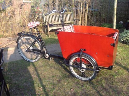 Babboe Big bakfiets met huif en kussens in goede staat