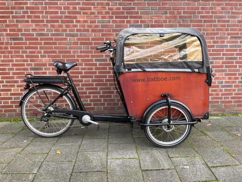 Babboe big e elektrische bakfiets met regenhuif accu 100