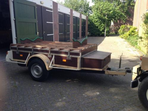 Bagagewagen Boottrailer en motorboot