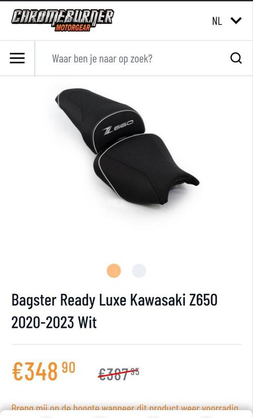 Bagster Ready Luxe zadel Kawasaki Z650