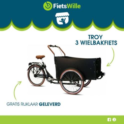 BAKFIETS 3 wiel 7SP DERR.MET HUIF breed 86 cm rijklaar