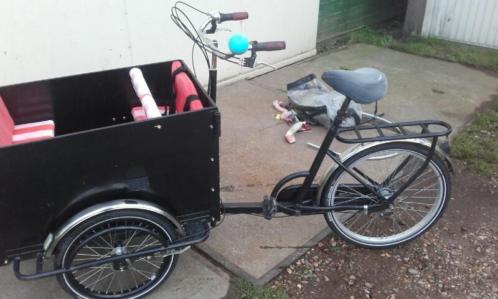 Bakfiets 3 wieler voor 4 kids bezorgen mogelijk 