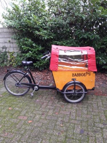 Bakfiets Babboe met huif en 5 versnellingen