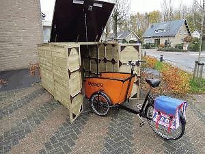 bakfiets berging, div. maten v.a.  998,00, gratis thuis bez