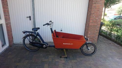 Bakfiets cargo bike long 2016 matblauw