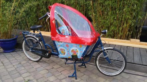 Bakfiets Cargo kort, 2 kinderen, incl huif, Kitch Kitchen 