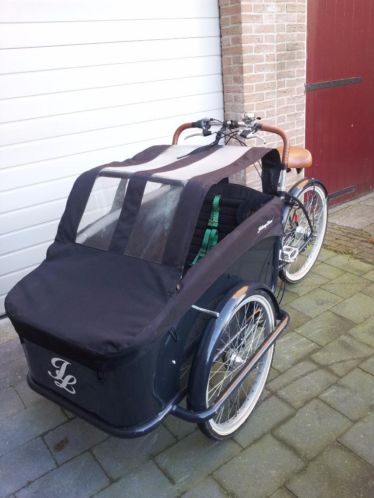 Bakfiets Johnny Loco Cargo Dutch Delight met regenkap windka