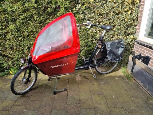 Bakfiets, korte bak, 7 versnellingen, niet elektrisch.