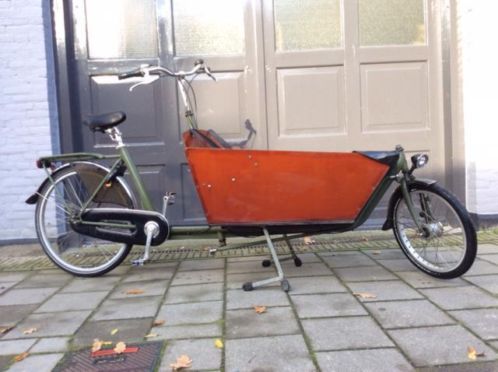 Bakfiets lang cargo met zeil en huif