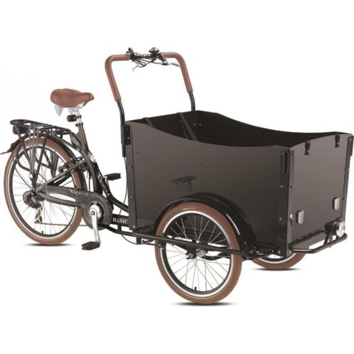 Bakfiets Mat Zwart 7 Speed Dr. Troy 949,- BIJ FIETS FACTORY