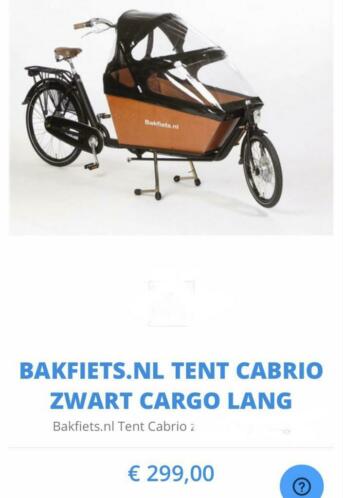 Bakfiets NL Cargo Long Cabrio Tent