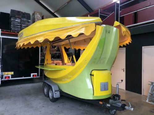 Bananen aanhangwagen verkoopwagen
