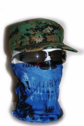 Bandana - Blue Skull en meer  Parts4Airsoft 1