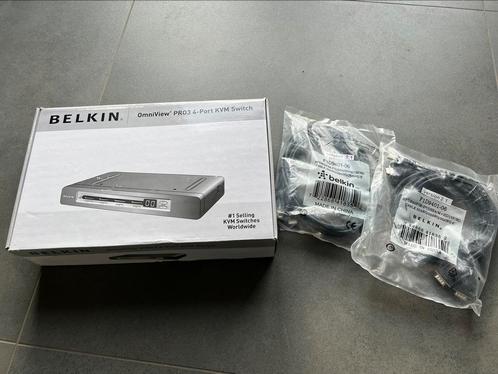 Belkin Omniview PRO3 4-port KVM switch incl VGAUSB kabels
