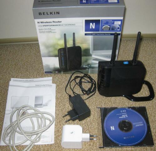 Belkin wireless N-Router  D-Link range extender dap 1320