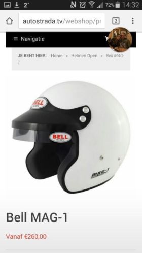 Bell 1 Autorace helm. TE KOOP.