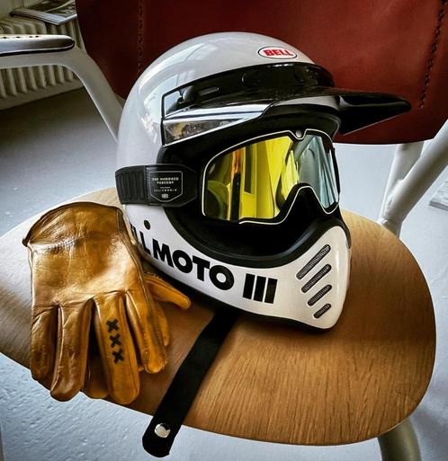 Bell Moto 3 XL Wit retro motorcross helm