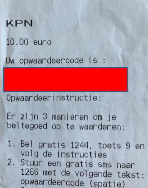 Beltegoed KPN - 10 euro