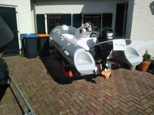 Belua 390  30 pk suzuki  kalf trailer