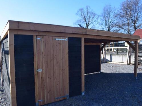 Berging met overkapping 650x400x245cm