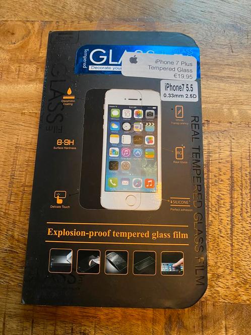 Bescherm glasplaat I phone 7 plus , nieuw 