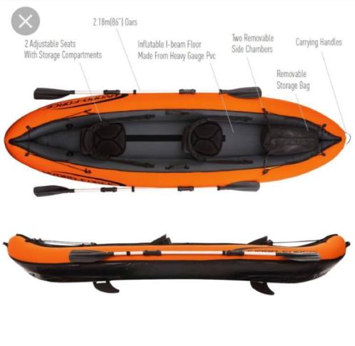 Bestway hydroforce kayak, kajak opblaasbaar