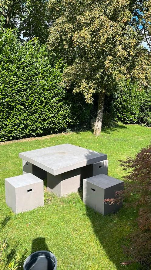 Betonnen tuin set