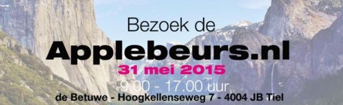 Bezoek de APPLEBEURS 31 mei