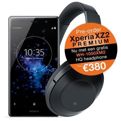 Bij GSMweb De goedkoopste Sony XZ2 premium  abonnement