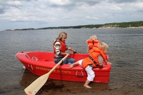 bijboot Pioner 8 rood, ideaal voor kinderen